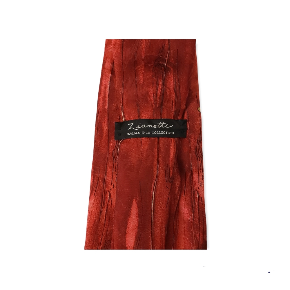 Zianetti Italian Silk Baseball Theme Tie - Picture 3 of 6